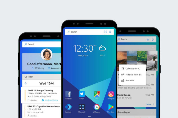 Microsoft Launcher app