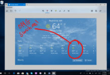 Screen snipping feature in Windows 10