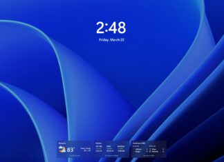 Windows 11 lock screen with MSN